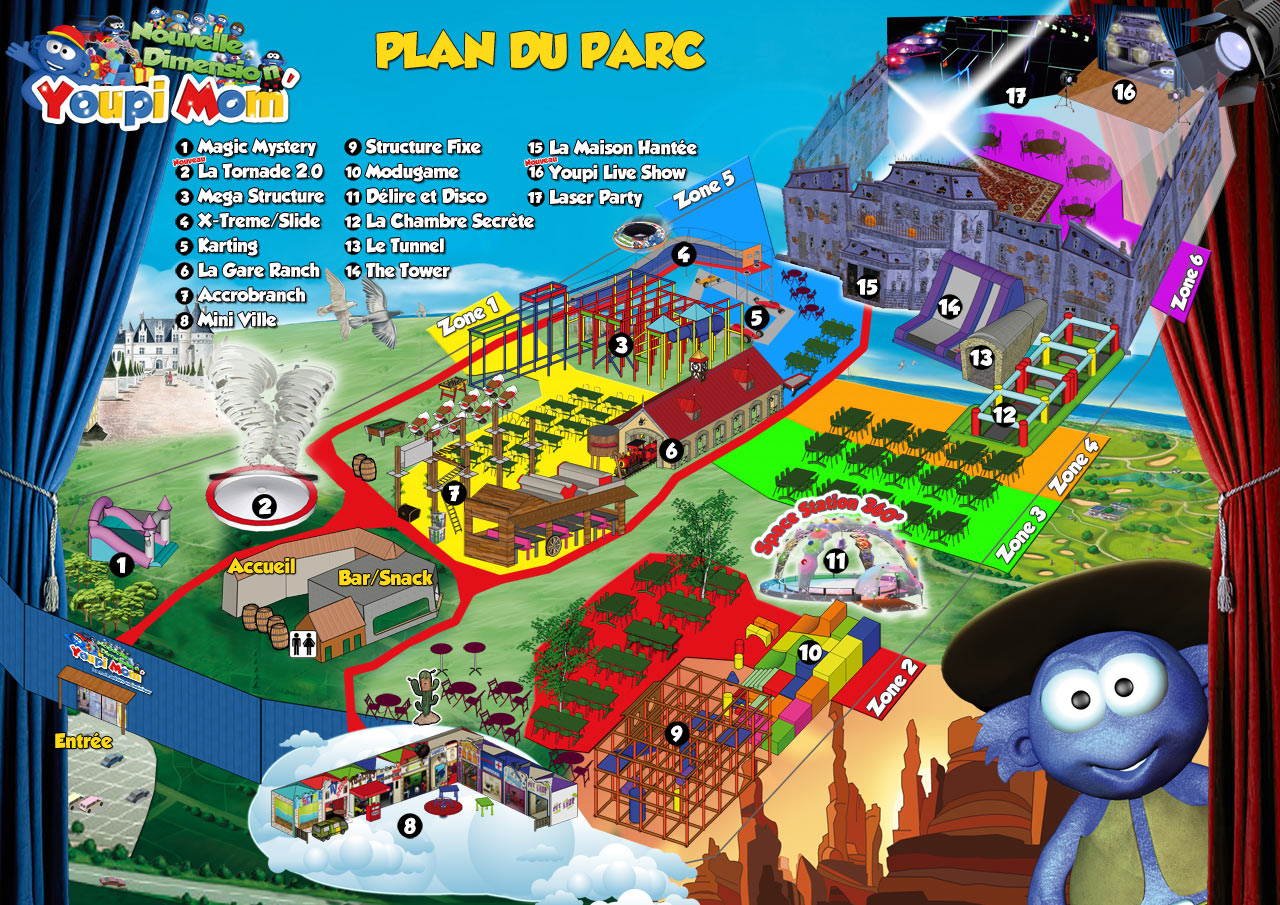 Le Plan du parc Youpimom